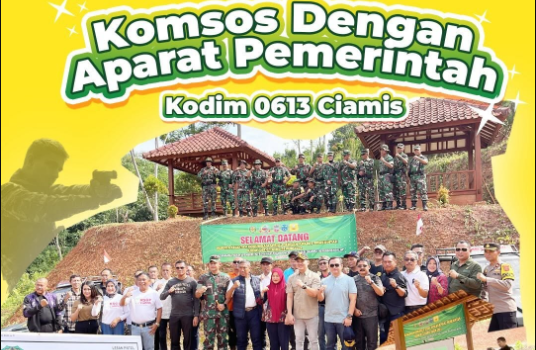 Kegiatan komunikasi sosial dengan aparat pemerintah. Kodim 0613 Ciamis tahun 2024