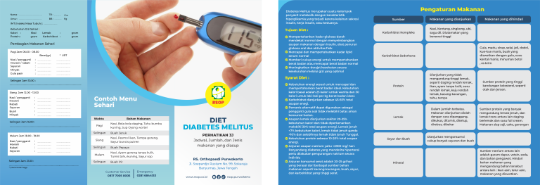 MEDIA EDUKASI GIZI DIET DM