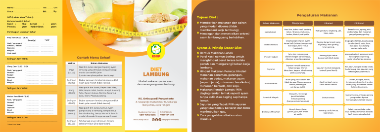MEDIA EDUKASI GIZI DIET LAMBUNG